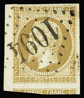 N°13B avec petit bdf et voisin, obl. GC 1094, et n°14A