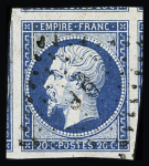 N°13B avec petit bdf et voisin, obl. GC 1094, et n°14A