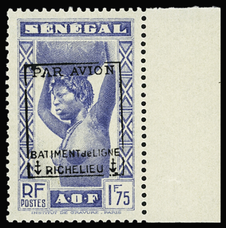 N°7 Sénégal 1f75 outremer, neuf **, TTB