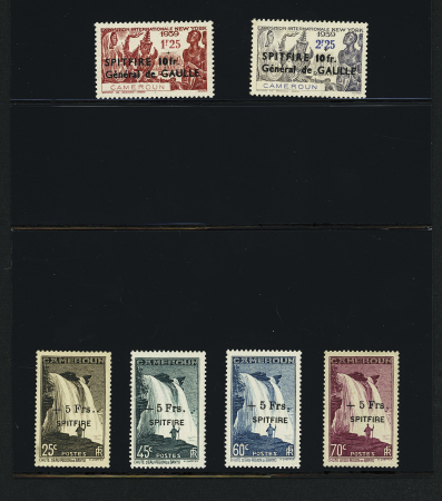 N°236 à 239 + 245/248, neuf ** (gomme coloniale), TB