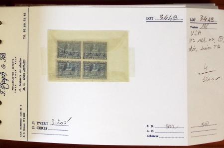 1840-1940, Old-time dealer's stock showing a wide range