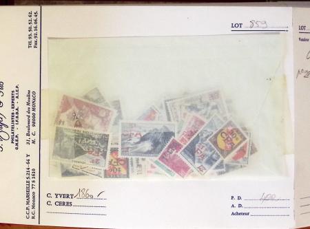 1840-1940, Old-time dealer's stock showing a wide range