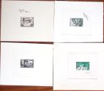 1955-1965, Sympathique lot de 70 épreuves d'artistes