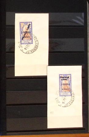 1941-1943, Jolie sélection de surchargés FRANCE LIBRE
