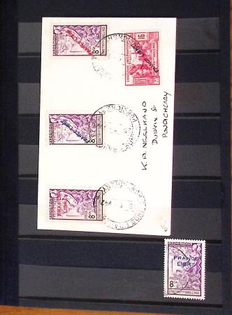 1941-1943, Jolie sélection de surchargés FRANCE LIBRE