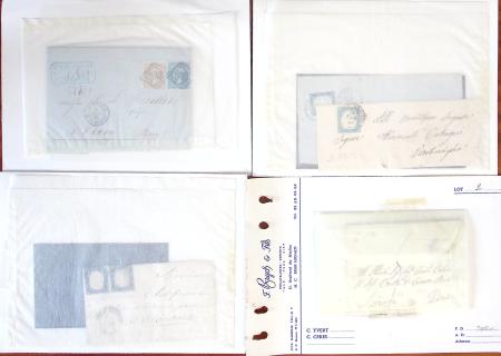 1849-1900, Excellente sélection de lettres dont 20c