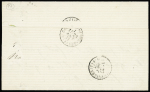 N°36 en paire OBL GC 4104 + T16 "Varennes-s-Allier (3)" (aout 1871) sur lettre, TB