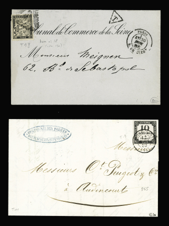 5 lettres avec n°1 (signé Calves), n°2, n°3, n°5, n°6, n°18,  TB