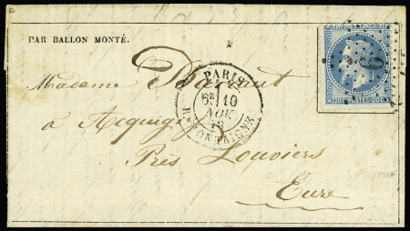 LE DAGUERRE N°29 OBL étoile 9 + CAD "Paris R. Montaigne"