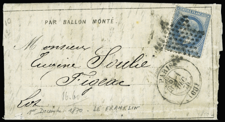 n°29 OBL étoile muette + CAD "Paris (60)" (1 dec 70)