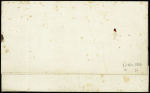 Lettre de Paris pour Montreuil, réexpédiée à Cherbourg et à Dunkerque avec au verso MP "Deb Montreuil-s-Mer" (1804), ind 19. TB