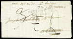 6 lettres dont MP "Deb 74 Aumale" (1827 - ind 21). TB