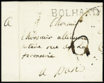 Bosc-le-Hard : 3 lettres : MP "Bolhard" (L1 - 1777