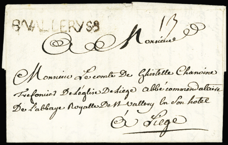 MP au tampon "S Valery S.S" (L n°4 - 1757), ind 22, TB