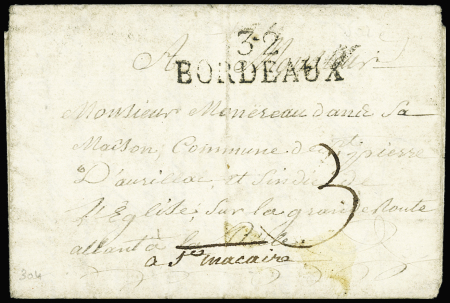 MP "Deb 32 La réole" (1813), ind 19. TB