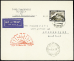 3 plis Zeppelin Polarfahrt 1931 AFF respectivement PA40, PA41 et PA42. Bel ensemble