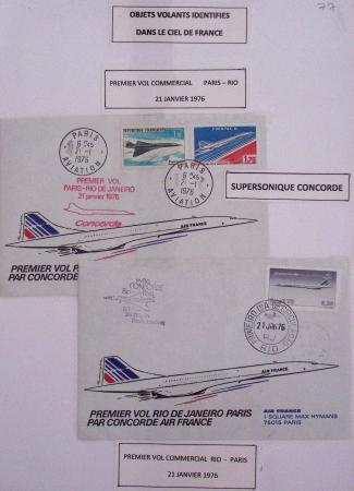 Collection de 38 pages intitulée "objets volants identifiés