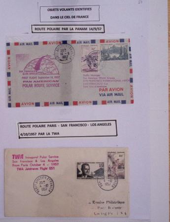 Collection de 38 pages intitulée "objets volants identifiés