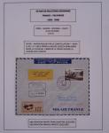 Collection de 14 lettres sur feuilles d'album : 50 ans de relations aériennes France-Polynésie 1958 - 2008 dont lettre Roissy-Tahiti par Concorde le 23.7.85 avec signature du premier ministre Laurent fabius. TB