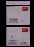 La postale de nuit - collection de 37 plis montée sur pages noires : la postale de nuit. TB