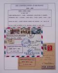 Collection de 48 pages d'album : les constellations d'Air France (1946 - 1967). TB