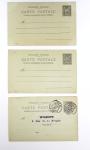 Ensemble de 40 entiers cartes postales 10c Sage avec illustrations à la main au verso sur divers thèmes : femmes, vœux, nouvel an, paysages, soldats (grandes manœuvres), animaux, enfants, humour etc