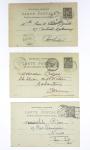 Ensemble de 40 entiers cartes postales 10c Sage avec illustrations à la main au verso sur divers thèmes : femmes, vœux, nouvel an, paysages, soldats (grandes manœuvres), animaux, enfants, humour etc
