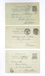 Ensemble de 40 entiers cartes postales 10c Sage avec illustrations à la main au verso sur divers thèmes : femmes, vœux, nouvel an, paysages, soldats (grandes manœuvres), animaux, enfants, humour etc