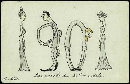 Ensemble de 40 entiers cartes postales 10c Sage avec illustrations à la main au verso sur divers thèmes : femmes, vœux, nouvel an, paysages, soldats (grandes manœuvres), animaux, enfants, humour etc