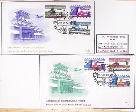42 premiers vols de la ligne France-Madagascar (1947 - 1960) + 3 divers. TB