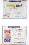 42 premiers vols de la ligne France-Madagascar (1947 - 1960) + 3 divers. TB