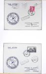 42 premiers vols de la ligne France-Madagascar (1947 - 1960) + 3 divers. TB