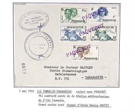 42 premiers vols de la ligne France-Madagascar (1947 - 1960) + 3 divers. TB