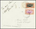 3.7.1931 Djibouti - Paris (étapes du raid Paris - Le Cap) avec mention manuscrite "par avion Paris" et signature du pilote D'Estailleur Chantereine. Rare et TB