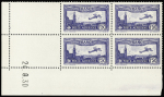 N°6a 1f50 outremer en bloc de 4 coin-daté 24.9.30,