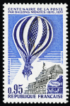 N°45 95c Centenaire de la poste par ballons montés,