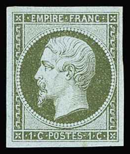 N°11 1c olive, neuf **, très frais, TTB (cote pour