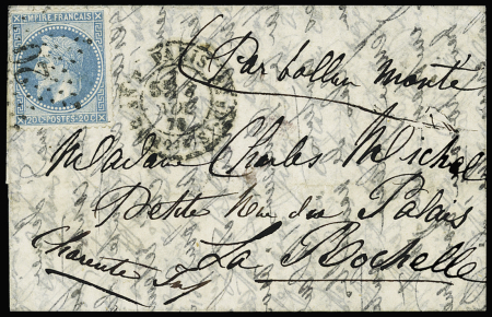 LE FERDINAN FLOCON Lettre par Ballon Monté avec n°29B