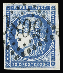 ALEXANDRIE GC 5080 sur n°45A 20c Bordeaux, TTB