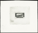 POSTE AERIENNE N°18 Vue de Cayenne, épreuve en noir