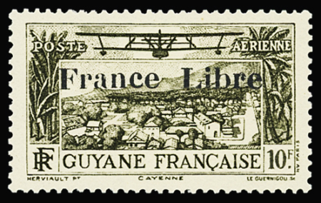 POSTE AERIENNE N°11A à 18A Série de 8 valeurs surchargées