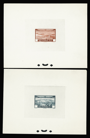POSTE AERIENNE N°34 et 37 : 7 épreuves de couleur ou