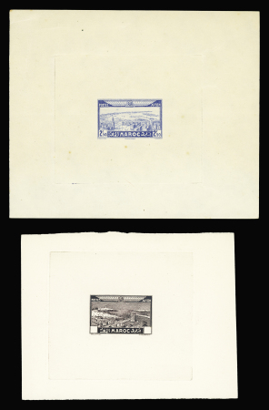 POSTE AERIENNE N°34 et 37 : 7 épreuves de couleur ou