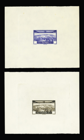 POSTE AERIENNE N°34 et 37 : 7 épreuves de couleur ou
