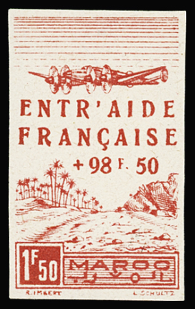 POSTE AERIENNE N°56 Entraide française, Projet non