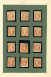 N°16 Sélection de 38 timbres dont bord de feuille,