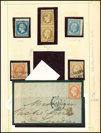 N°16 Sélection de 38 timbres dont bord de feuille,