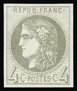 N°41Bd 4c gris foncé, neuf *, TB