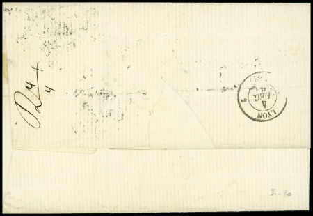 N°17B 80c rose, voisin, obl. losange K 1 sur lettre