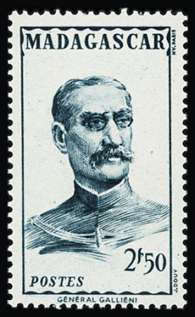 N°309C 2f50 bleu-acier (non répertorié), Général Galliéni,